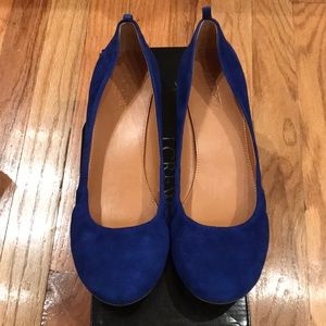 J. Crew Anya suede flats